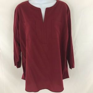 Dark red blouse